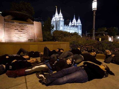 Mormon Leader S Comments On Gays Draw Protests Npr