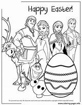 Coloring Easter Frozen Pages Disney Colouring Reine Des Neiges Coloriage Happy Characters Say Printable Dessin Hugo Escargot Imprimer Colorier Color sketch template