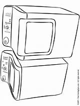 Dryer Washer Coloring Pages Cooking Ware Colouring Adult Stoves Kids Appliances Print Furniture Books Lightupyourbrain sketch template