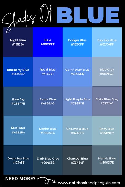 blue color palette inspiration  hex codes