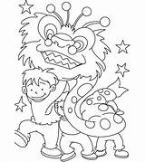 Coloring Pages Chinese Christmas Momjunction Year sketch template