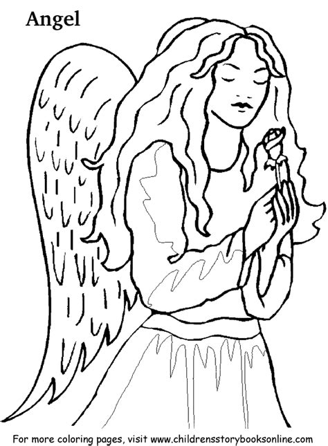 coloring book  children angel