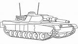 Tank Coloring Transportation Pages Printable sketch template