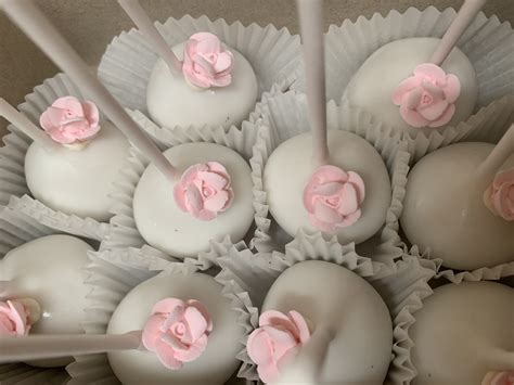 cake pops wedding cake pops   custom  cakes  nj red rose bakery