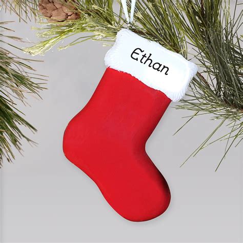 engraved red stocking ornament giftsforyounow