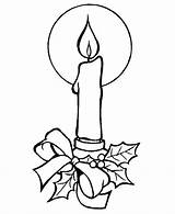 Coloring Christmas Halo Holly Candles Candle Pages sketch template