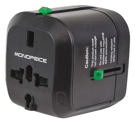 monoprice plug adapter converts  universal  ac input