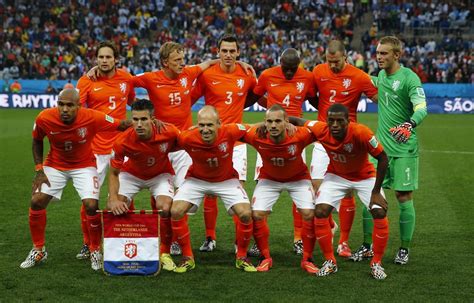 netherlands national soccer players pose   team photo    world cup semi