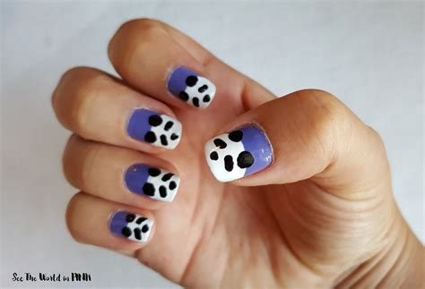 manicure tuesday panda nail art   world  pink