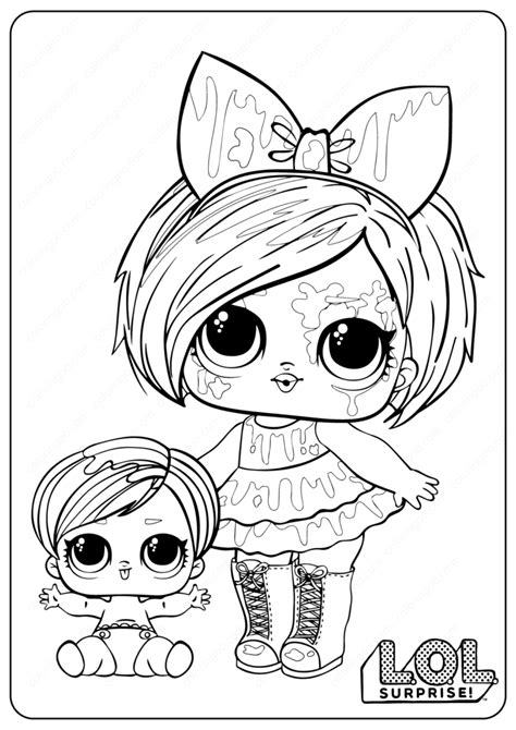 printable lol surprise glamour queen coloring pages cool