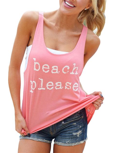 Beach Please Graphic Tank Top Womens Summer Shirts Tank Tops Trendy
