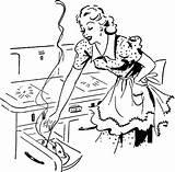 Cooking Mom Retro Vintage Lady Adorable Graphics Fairy sketch template