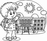 School Last Coloring Pages Printable Goodbye Printables Saying Peter sketch template