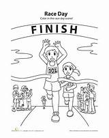 Sports Running Coloring Pages Kids Colouring Race Run Track Worksheets Country Cross Girls Preschool Girl Meet Drawing Runner School Worksheet sketch template