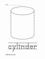 Cylinder Shape Trace Color Resources Kb Pdf sketch template