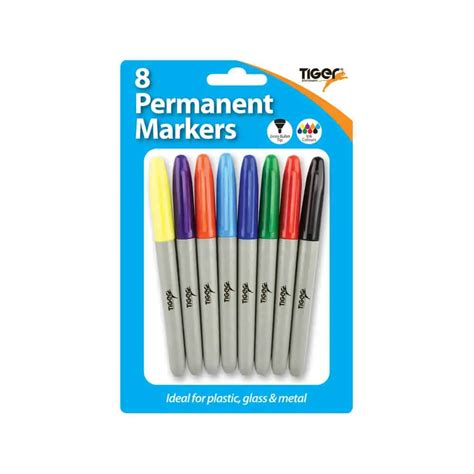 permanent markers   colours blistercarded bullet tip