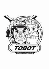 Coloring Tobot Pages Coloringtop sketch template