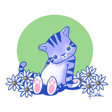 Yittle Kitty Digital Art By Kim Niles