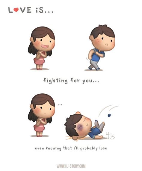 Love Is Fighting For You Cartoons Love Cartoon Love Quotes Cute