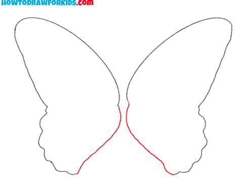 butterfly wings outline