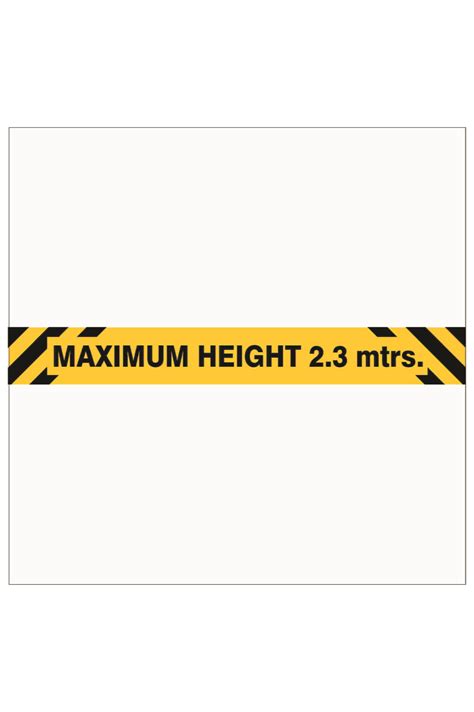 maximum height overhead sign buy  discount safety signs australia