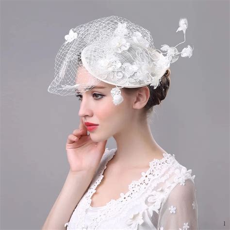 Buy 2017 Newest Wedding Hat Veils Flowers Bridal Hair