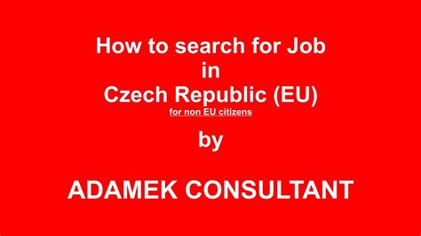 search  job  czech republic youtube