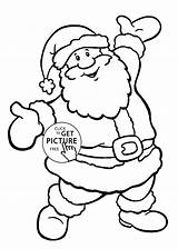 Santa Coloring Pages Christmas Drawing Easy Kids Claus Printable Rudolph Simple Children Print Happy Color Getdrawings Coloing Colorings Reindeer Getcolorings sketch template