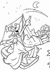 Coloring Camping Under Stars Pages Sleeping Kids sketch template