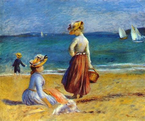 figures   beach  pierre auguste renoir wikiartorg