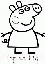 Coloring Peppa Coloringhome Puddles Muddy sketch template