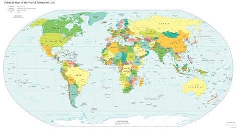 world map political map colored  weltkartecom karten und