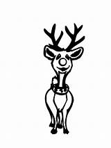 Reindeer Coloring Pages Head Front Library Clipart Popular Christmascoloring sketch template