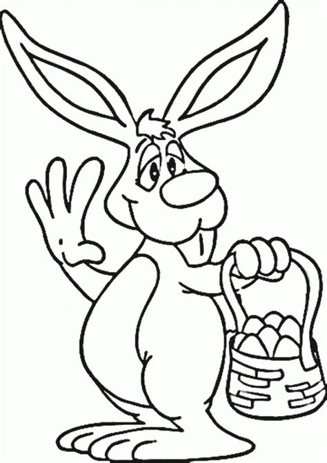 easter bunny rabbit template easter coloring pages  kids