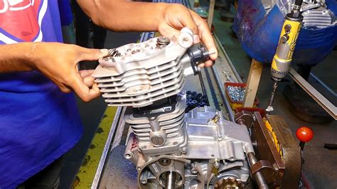 complete assembling   cc motorcycle engine youtube