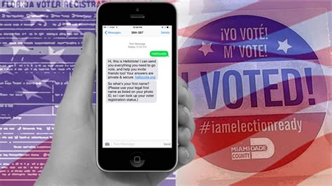 how to find your polling place via text message