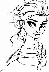 Elsa Coloring Pages Frozen Princess Disney Anna Drawing Body Printable Muslim Look Color Print Sheets Wecoloringpage Getcolorings Kids Face Side sketch template