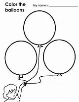 Balloon Ballon Balloons Eslkidstuff Objets Colorier sketch template