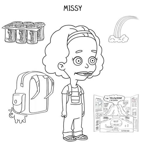 jessi  big mouth coloring page  printable coloring pages  kids