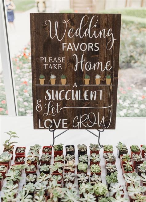 love grow sign   succulent wedding decor etsy