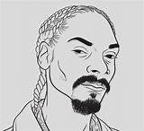 Rap Snoop Dogg Coloring sketch template