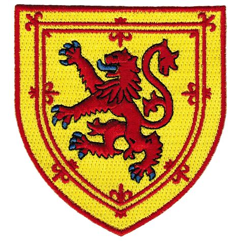scotland coat  arms embroidered patch patchaddict