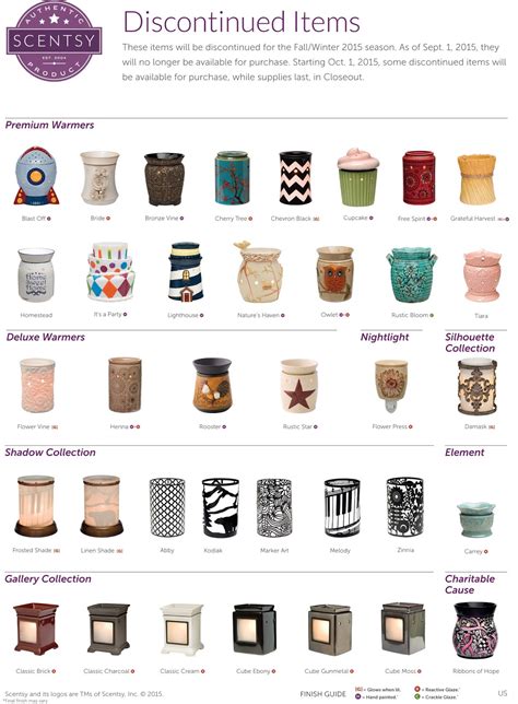 wickless   discontinued scentsy products fallwinter  season