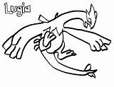 Lugia Coloring Pages Pokemon Celebi Getcolorings Print Getdrawings Template Colorings sketch template