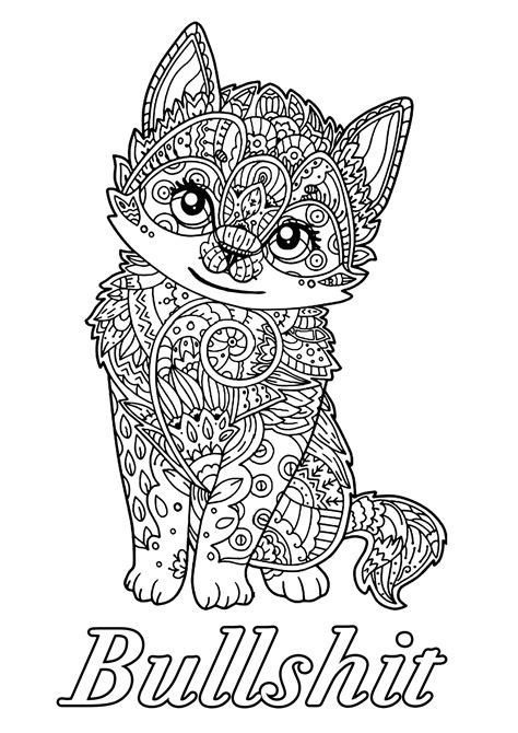 anime kitten coloring pages