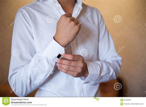 groom   white shirt dress cufflinks stock photo image  button