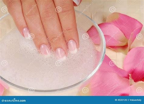 spa services stock image image  close pink color