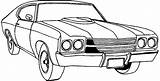 Coloring Pages Car Cars Printable Muscle Kids Print Chevy Sports Tuning Old Chevrolet Colouring Classic Color Transportation Spoiler School Cool sketch template