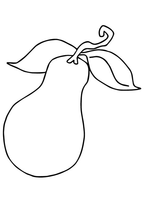 pear coloring pages books    printable