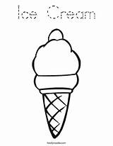 Ice Cream Coloring Cone Snow Pages Sunday Drawing Kids Print Clipart Today Template Cones Cliparts Color Outline Twistynoodle Printable Cycle sketch template